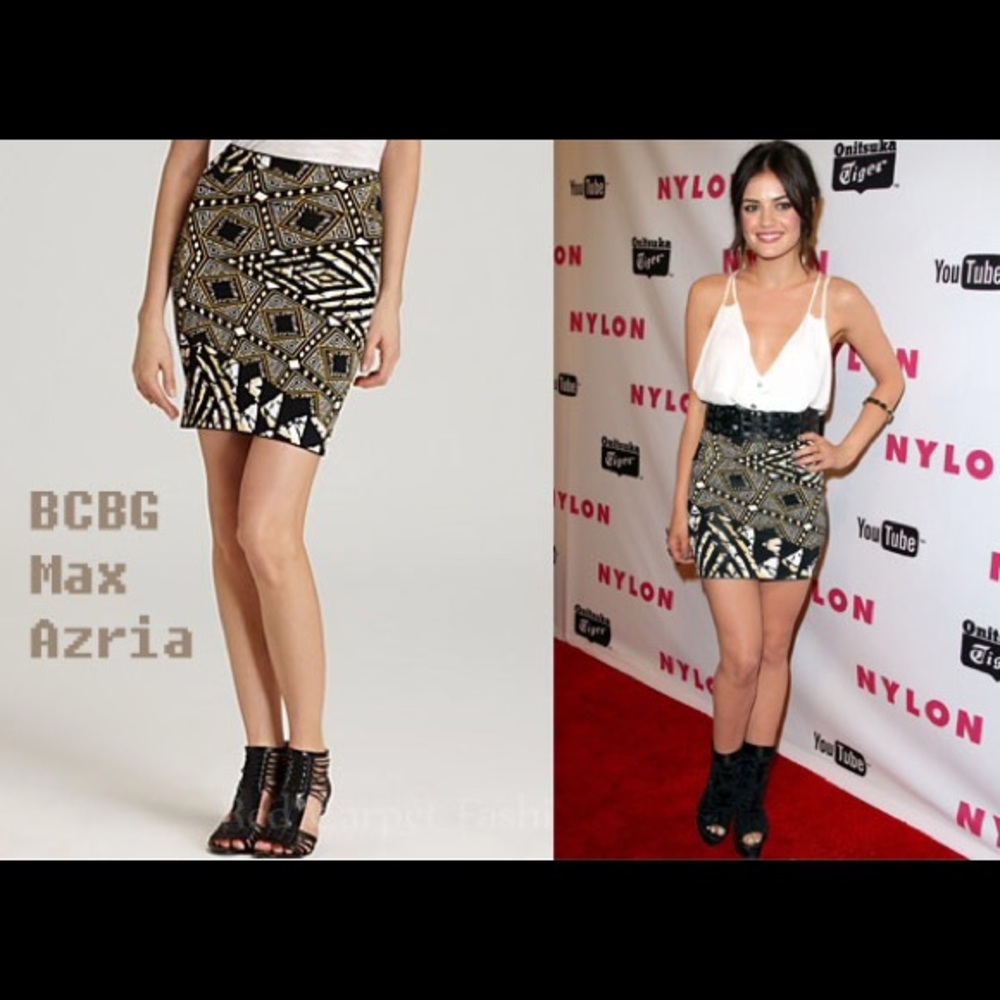 BCBG maxazria BRITTE BODYCON BANDAGE SKIRT